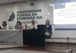 Imagem da notícia - Dissertação de mestrado do PPGCS apresentada em evento sobre migração