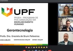 Imagem da notícia - Disciplina de Gerontecnologias do PPGCS recebe convidada externa da UPF para aula especial
