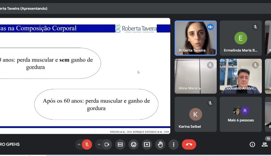 Observatório - Grupo de Pesquisa Envelhecimento Humano e Saúde do PPGCS realiza encontro sobre nutrição no envelhecimento