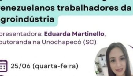 Imagem da notícia - Doutoranda do PPGCS apresenta projeto em grupo de pesquisa sobre migração